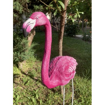 Flamingo Dik Başlı Bahçe Biblo